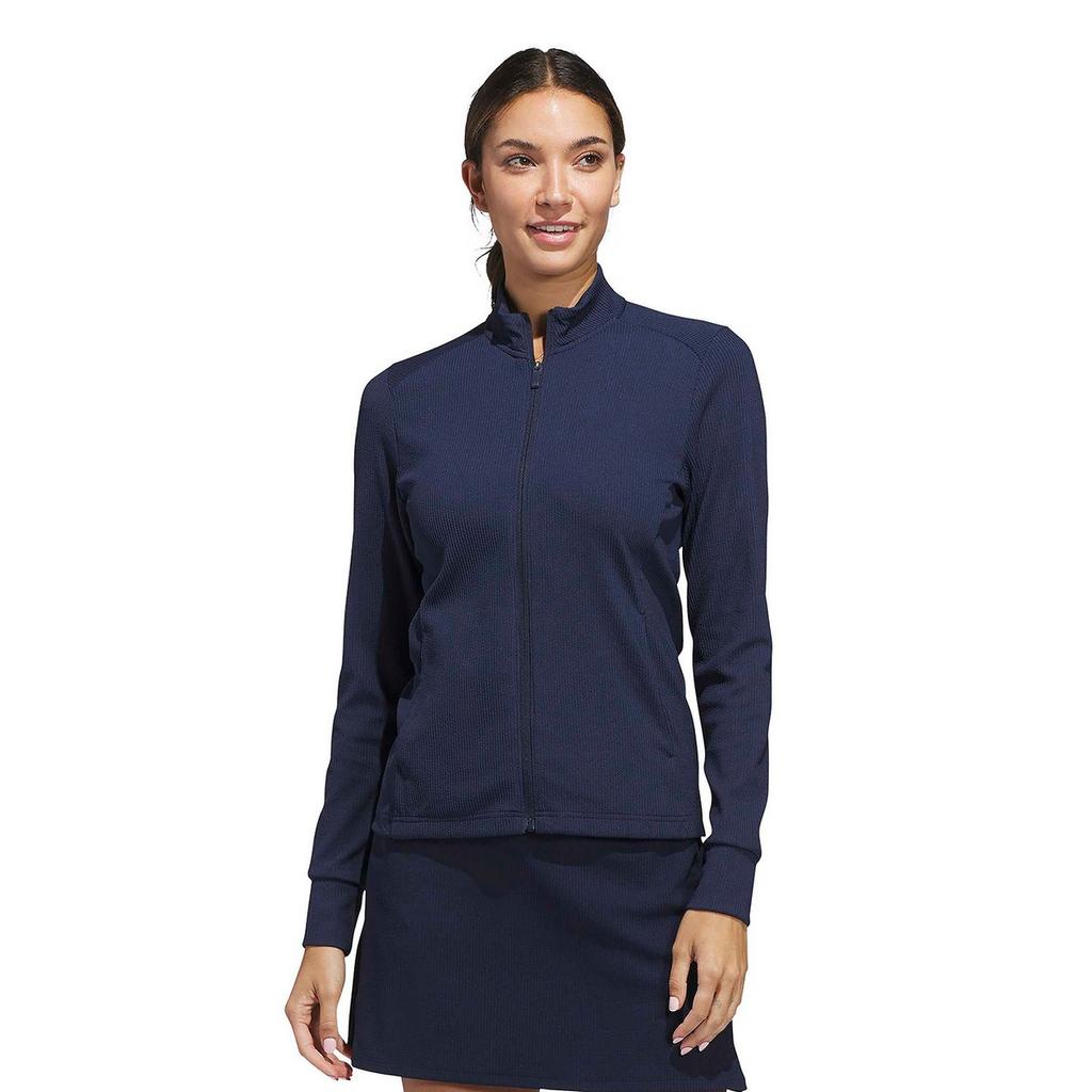 Adidas Womens/Ladies Performance Textured Full Zip Jacket