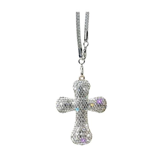 Rhinestone Car Hanging Ornament Bling Pendant for Rearview Mirror Sparkling Decoration for Bag Vehicle Interior