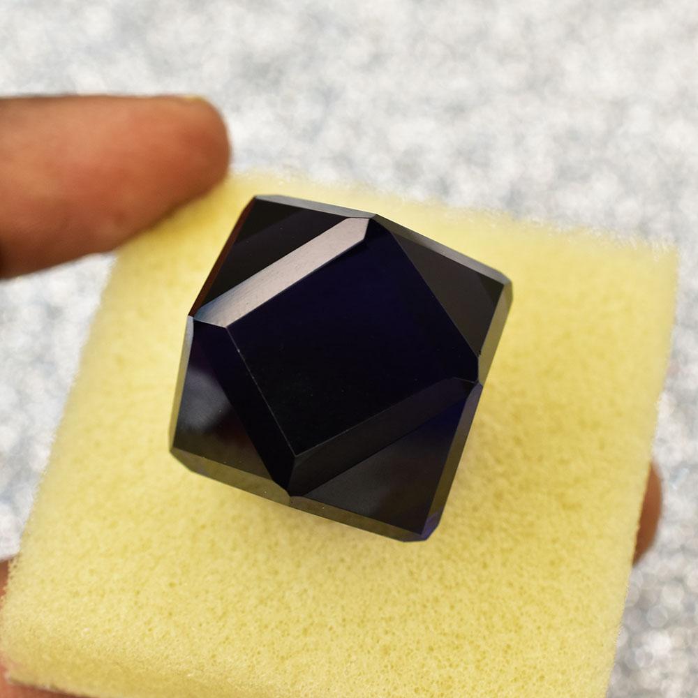 Natural Purple Amethyst Loose Gemstone 113 ct Fancy Cube Cut for Her for Jewelry Making and Crafts