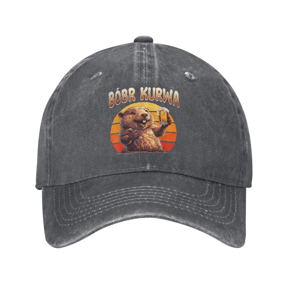 Bobr Kurwa Bober Beaver Bobr Casual Baseball Cap For Men Women Summer  Running Trucker Hat Fashion Adjustable Baseball Caps