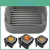 Air Fryer Pan Baking Silicone With Handles Nonstick Reusable Square Airfryer Liners