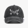 Casual Mayhem Death Metal Baseballkappen Mode Vintage Gewaschene Jeansmütze für Unisex Damen Used-Denim Snapback-Kappen