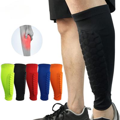 1PC Honeycomb Shin Guard Brace Support Professional Sport Football Shields Soccer Legging Shinguards Leg Sleeves Protective Gear
