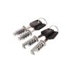 2Set Zinc Alloy Fixed Crossbar Lock Cores For Roof Bars Cycle Carriers Exterior Parts Car Locks Roof Bar Rack Security Locks