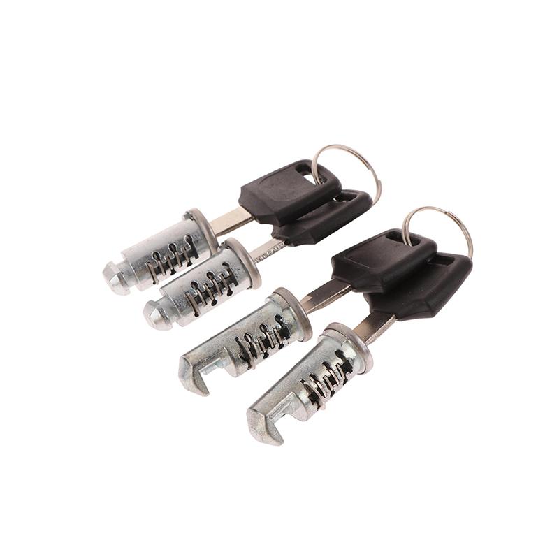 2Set Zinc Alloy Fixed Crossbar Lock Cores For Roof Bars Cycle Carriers Exterior Parts Car Locks Roof Bar Rack Security Locks