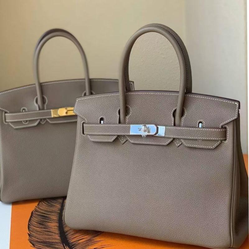 Borsa platinum in pelle bovina primo strato importata con motivo litchi, borsa a mano, borsa a tracolla, borsa a tracolla, vera pelle, borsa da donna di alta gamma