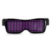 Led Party Glasses Multilingual USB Charge Led Flashing Luminous Eyewear Christmas Concert Birthday Party Holiday Glow Sunglasses