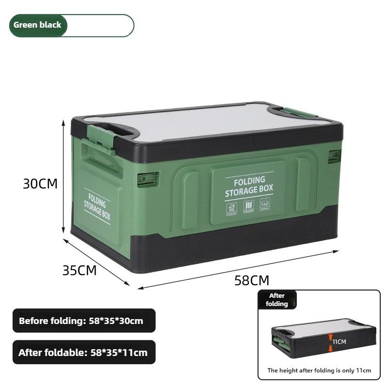 Outdoor Folding Storage Box, Multipurpose Organizer Box, Portable Large-capacity Camping Box, Car Trunk.