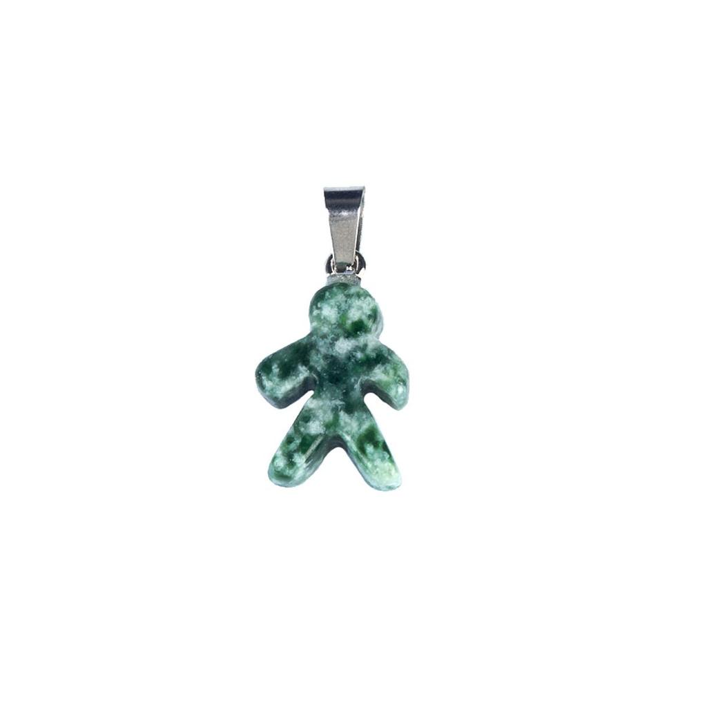 1Pcs Small Pendant Natural Stone Men-Shaped Pendant For Jewelry Making DIY Earrings Necklace Bracelet Accessory