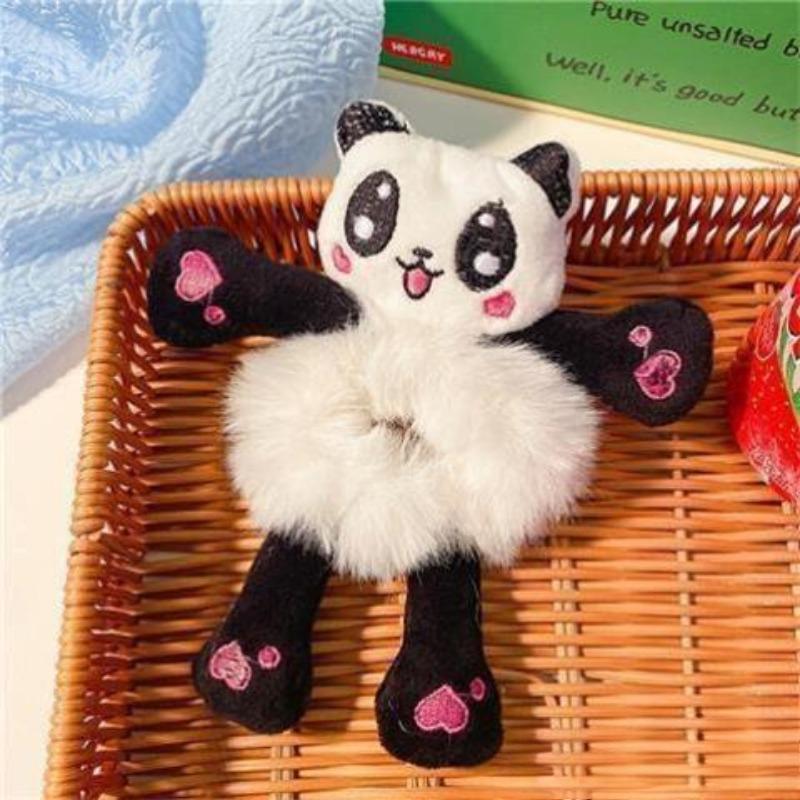 Korean Style Cartoon Plush Frog Hair Tie for Children