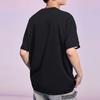 Li Ning Sports Fashion Series X Line Friends Cartoon Pattern Print Loose Short Sleeve T-Shirt Unisex Tops Black AHSR904-3