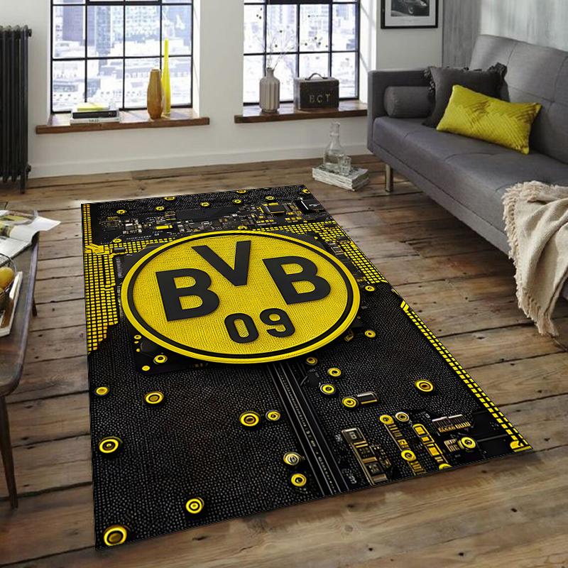 1 Stück Fußballteam-Design Teppich - Rutschfest, Weich & Gemütlich Fußmatte für Wohnzimmer, Schlafzimmer, Büro - Dekoteppich für Innen/Außen