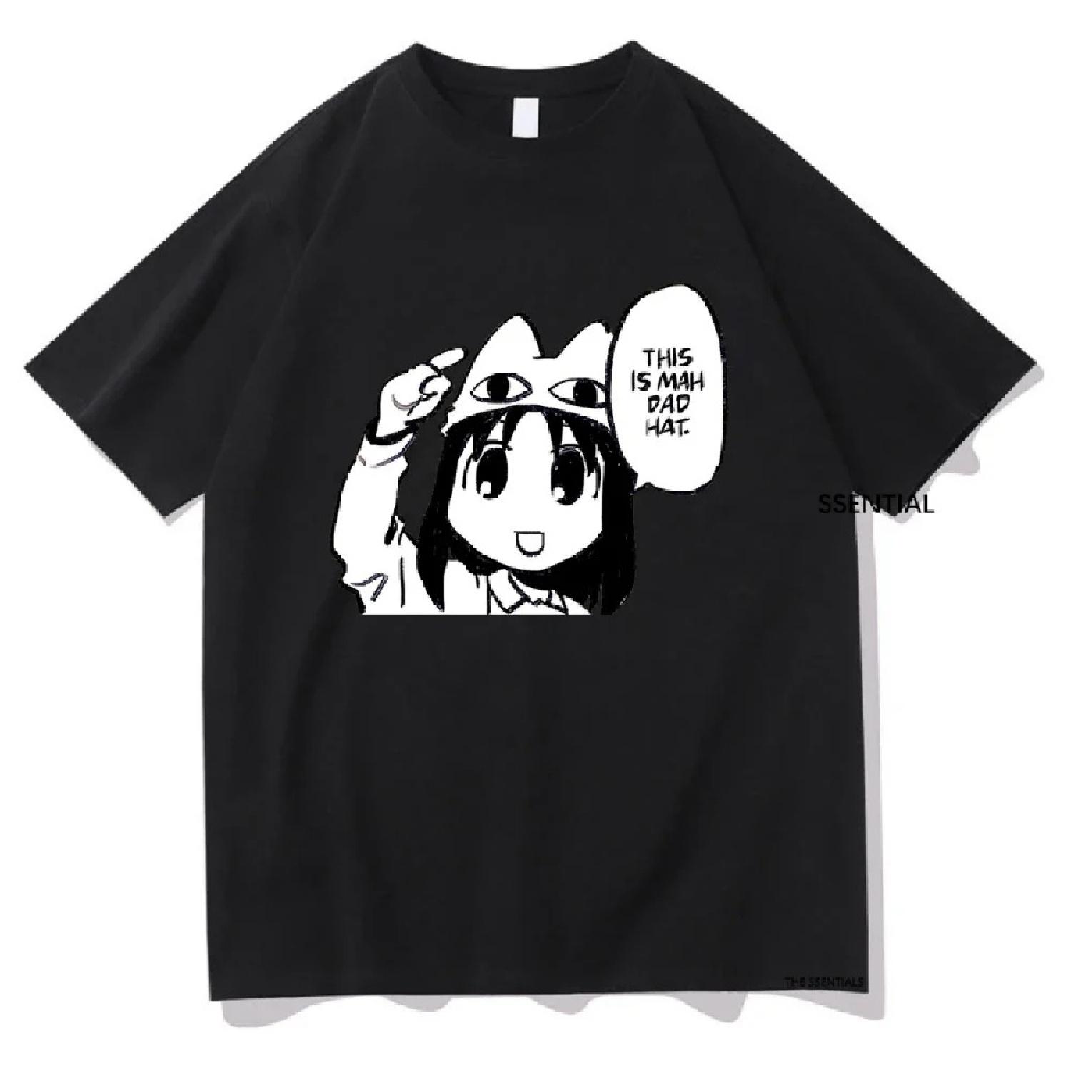 

Anime Azumanga Daioh T Shirt I Draw Osaka in Cafe Uniform Saying This Is Mah Dad Hat MenWomen Aesthetic T-Shirt Cotton Tees XXXXXL