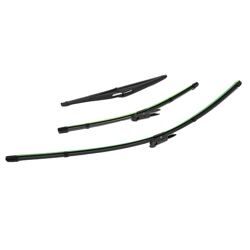 3pcs Windscreen Windshield Wiper Blade Front and Rear Fits for Fiat Grande Punto 199 Hatch