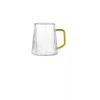 Shangqi Glacier Hammered Glass Mugs with Handle (Set of 2)