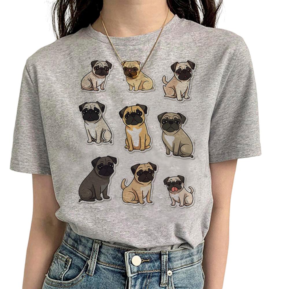Pug T Shirt Women Funny Summer Streetwear T Shirt feUnisex Streetwear Designer Funny Clothes