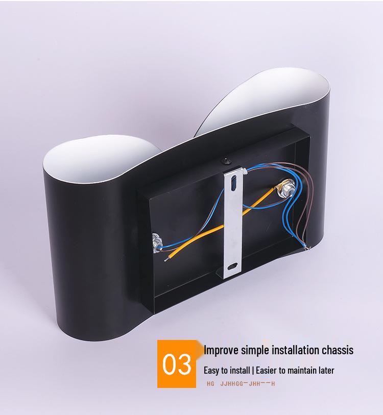 Nordic LED Wall Lamp: Designer Stainless Steel Indoor Light for Bedroom, Living Room, or Stairway