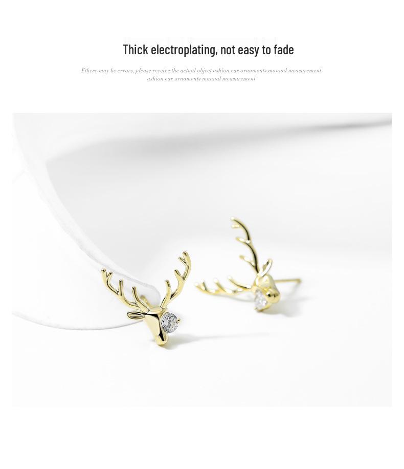 Della 925 Silver Reindeer Stud Earrings: Elegant, Trendy & Distinctive for Women 2022