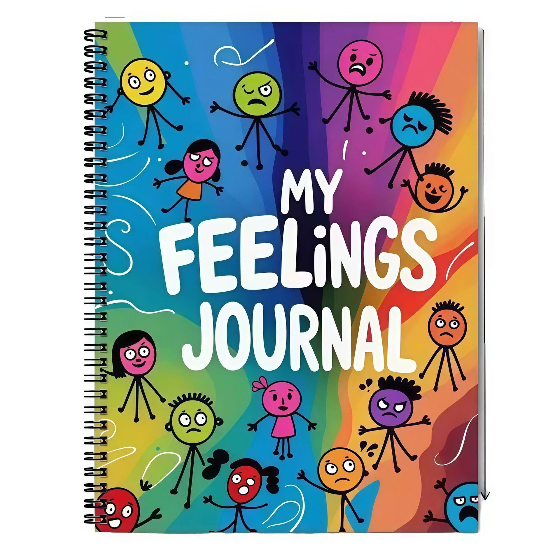 Psychological Healing My Feelings Journal Spiral Handbook Notebook разноцветный
