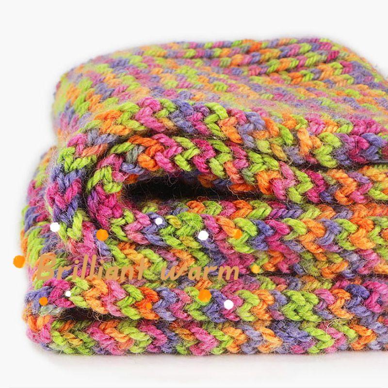 100g Fancy Yarn for Knitting Tricot Cotton Blended Worsted Crochet Thread Crochet Rainbow DIY Sweater Hats 3MM Puffy Warm Yarn