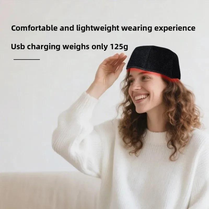 660nm&850nm Infrared LEDs  Red Light Therapy Hair Growth Cap For Hair Regrowth Anti Hair Loss Relax Scalp
