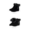 Plush Womens Boots Comfortable Hick-soled Fur Shoes Fashion Ladies Shoes Zipper Women Vulcanized Shoes Anti-slip Chaussure Femme