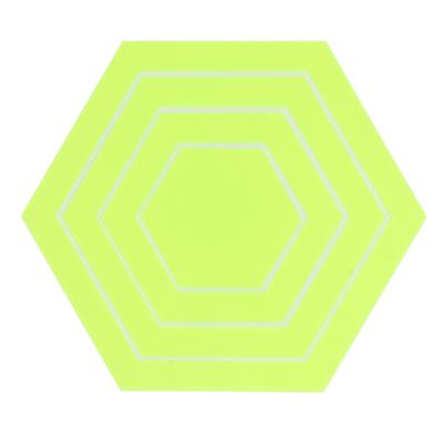 4PCS Set Quilting Hex Template Acrylic Multifunctional Hex Clothing Drawing Ruler