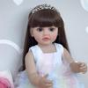 Lifelike 55cm Full Silicone Body Reborn Baby Doll Betty So Truly Like Toddler Baby Dolls for Girls Straight Leg Standing Reborn Boneca Menina Kid Gift