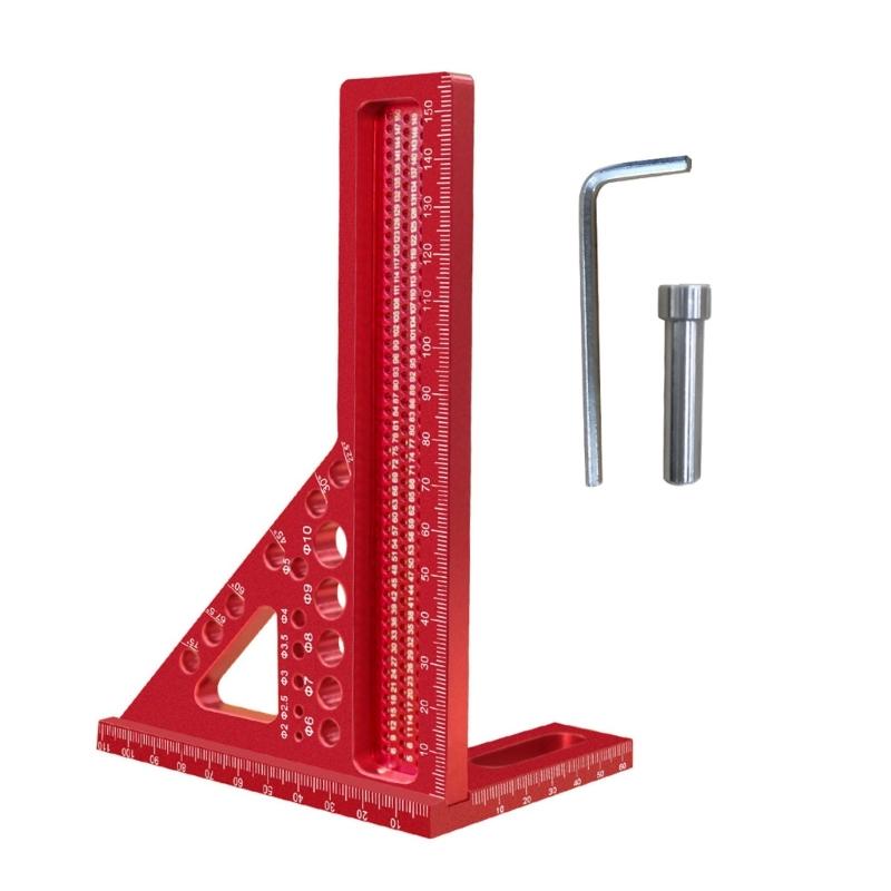

3D Multiple Angles Measuring Ruler Woodworking Square Protractor Triangular Measuring Tool 22.5-75 Degree Protractor 1