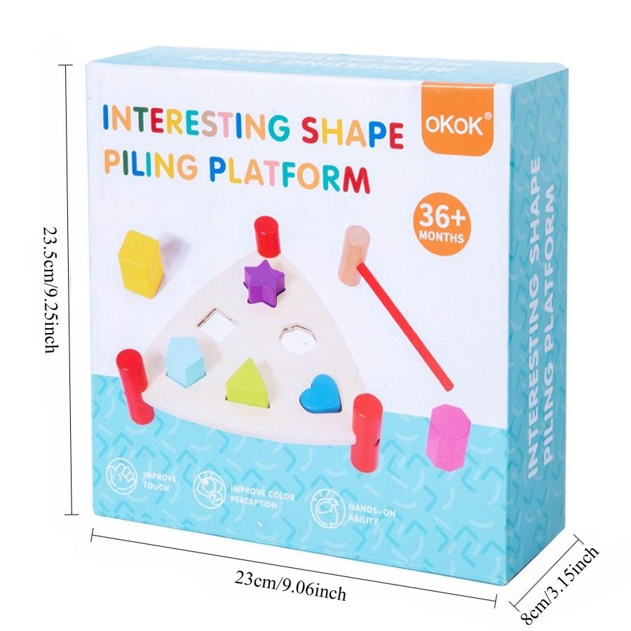 Educational Montessori Hammering Ball Toy Color Sorting Pounding Bench Early Toy for Hand Eye Coordination Kids