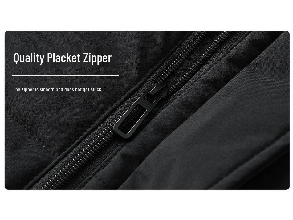 Dad's Winter Warm Plus Velvet Thick Cotton Jacket for Middle-Aged Men