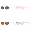 Metal Womens Retro Geometric Sunglasses With Uv400 Protection For Outdoor Fashion Accessories