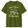 Vintage T Shirt Summer Not Fast Just Furious Turtle Funny Attitude Meme Trending TShirts Cotton Tee Shirt Unisexs Classic Clothes