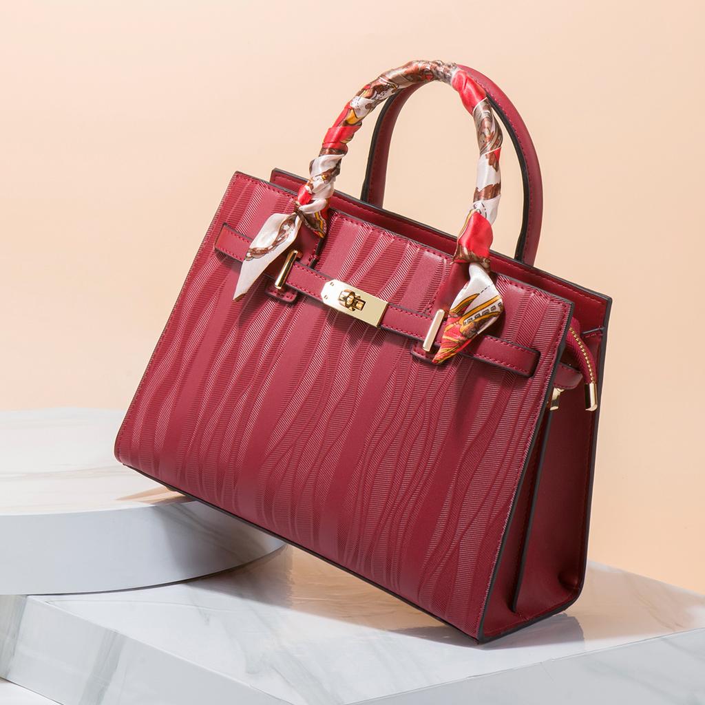 Red Wedding Bag Bridal Bag Women'S Bag Mom Bag Premium Handbag Large Capacity Platinum