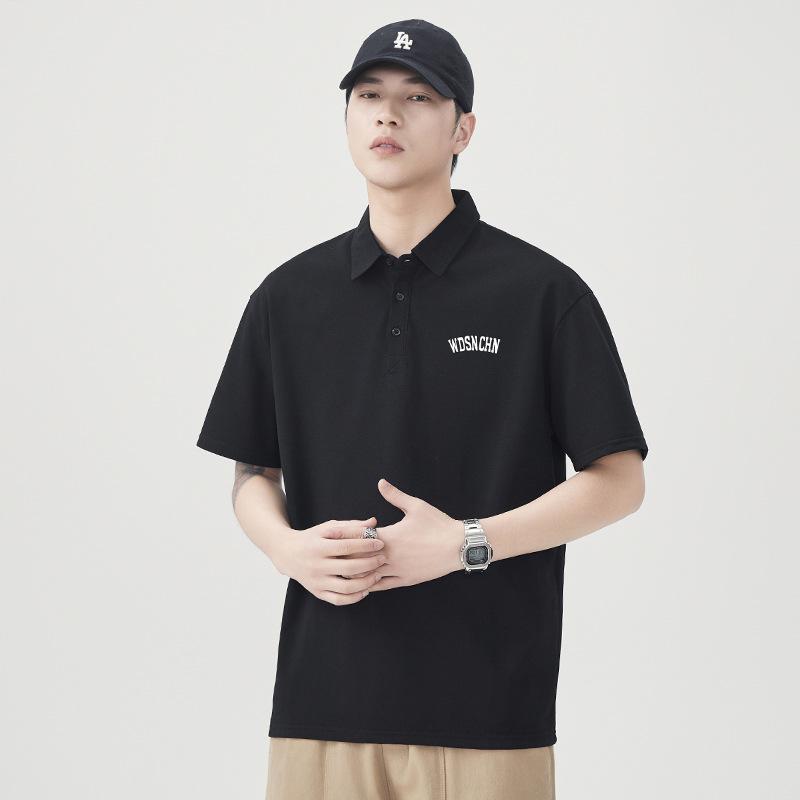 New Summer T-shirt Loose Lapel Short-sleeved POLO Shirt T-shirt