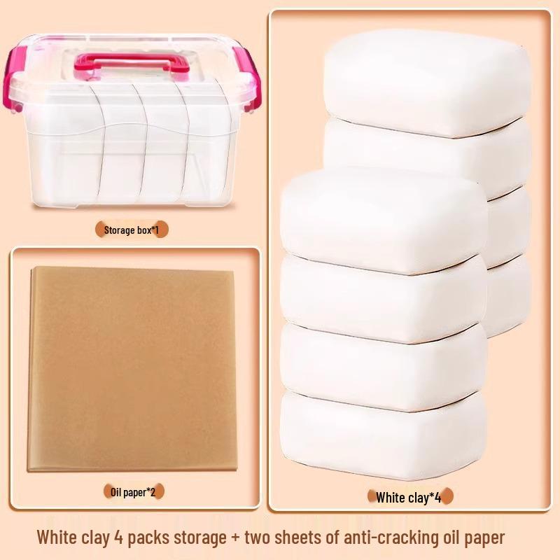 Stone Clay DIY Kit: Lightweight Polymer & Plaster Clay for Handmade Sculptures