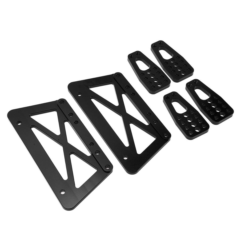 RC Metal Alloy Chassis Lift Plate Set Kit for Axial SCX10 110 RC Model Car PartsBlack