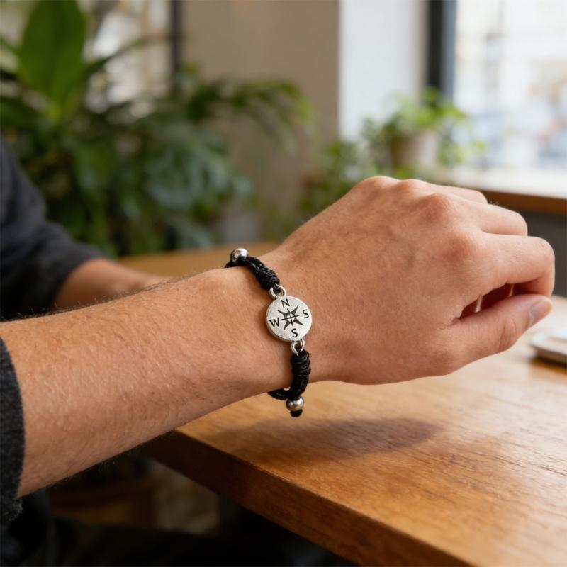 Elegant Compass Bracelet For Graduation Symbolizing Guidance And Direction In Life Journey