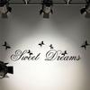 Sweet Dreams Wall Stickers Bedroom Decoration Diy Home Decals Quotes Mural Arts Printing Pvc Poster LS