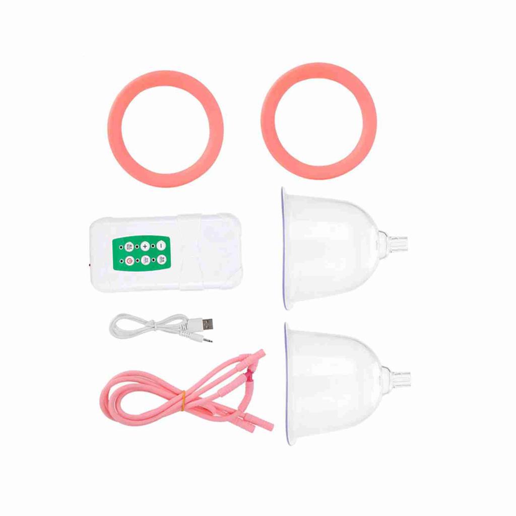 Powerful Vacuum Breast Enlargement Machine Electric Double Cup USB Charging (  Cup)
