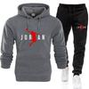 Men's 2025 Autumn/Winter Hooded Sweatshirt & Pants Set: Trendy Casual Sportswear 