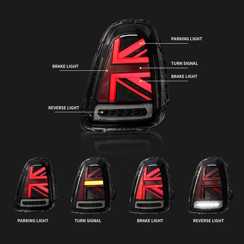 Car LED Taillight Assembly for BMW Mini Cooper R55 R56 R57 R58 R59 2011 - 2013 Brake Light Reverse Lights 2007 - 2010