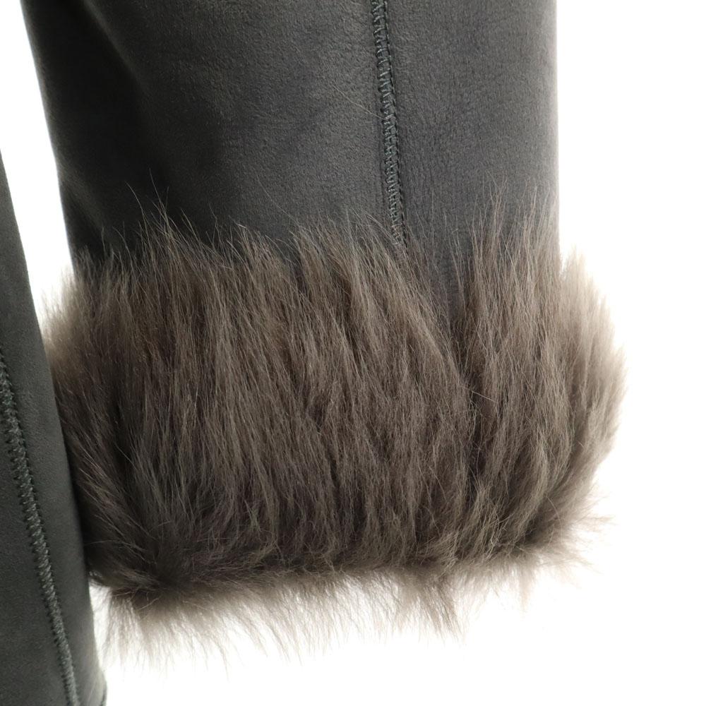 Banana Republic With real fur Mouton coat S gray Women Used