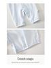 Summer Baby Long-Sleeve Cotton Romper - Lightweight Wrap-Around Air Conditioning Suit