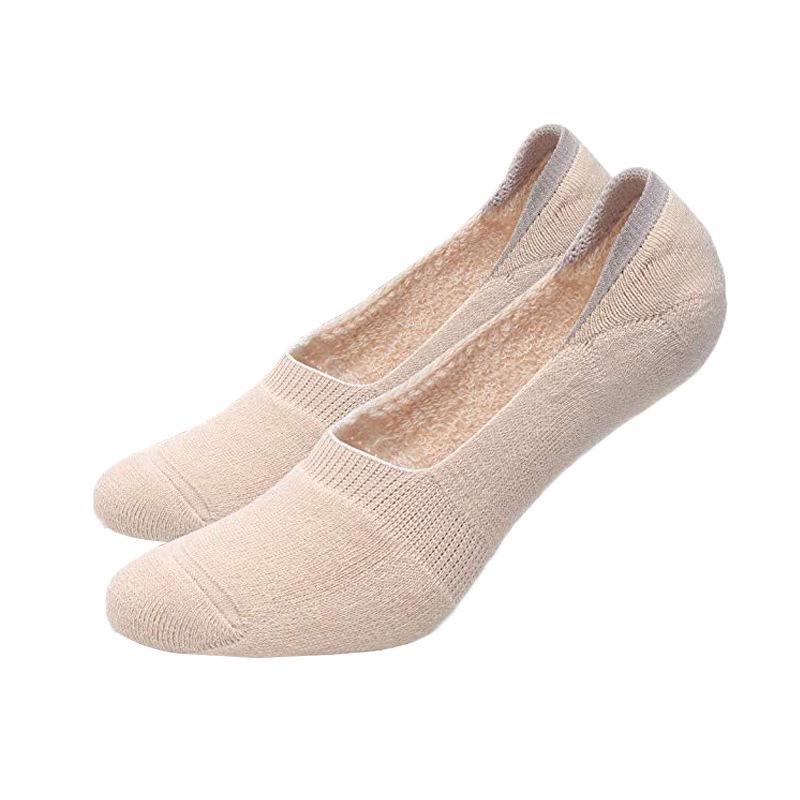 Damskie bawełniane skarpetki typu stopki - antypoślizgowe, oddychające, pochłaniające pot, ultra niskie