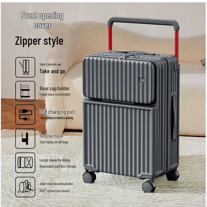 Smartmate Business Front-Opening Carry-On Suitcase 20 Inches