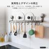 ANDWINT Kitchen Tool 60cm Suction Cup No Drilling No No Tools Fits and Pot Lids Hooks, Wide, Organizer, Required, Strong, Rust-Resistant, Marks,