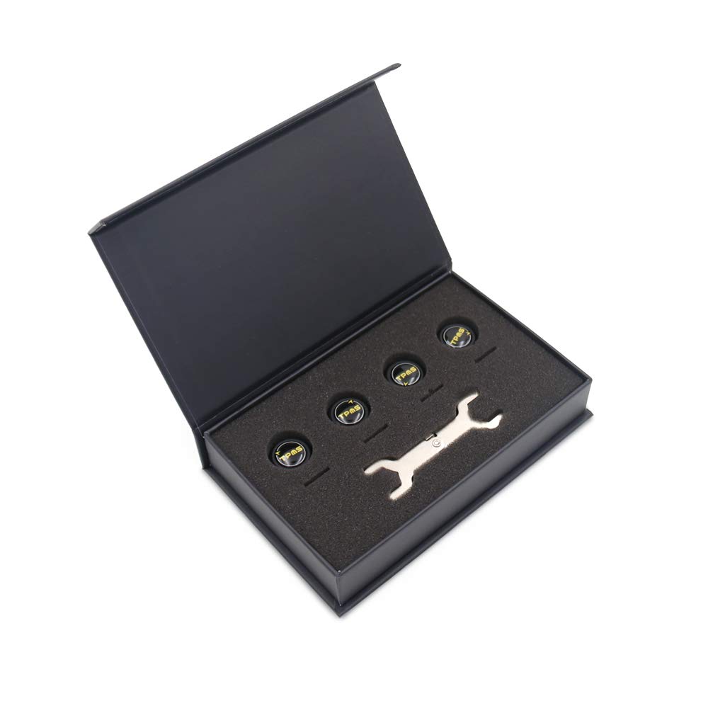 

Бездротова система моніторингу тиску в шинах з 4 зовнішніми датчиками, 5 режимів сигналізації, відображення тиску та температури в реальному часі, Bluetooth 5.0 TPMS,