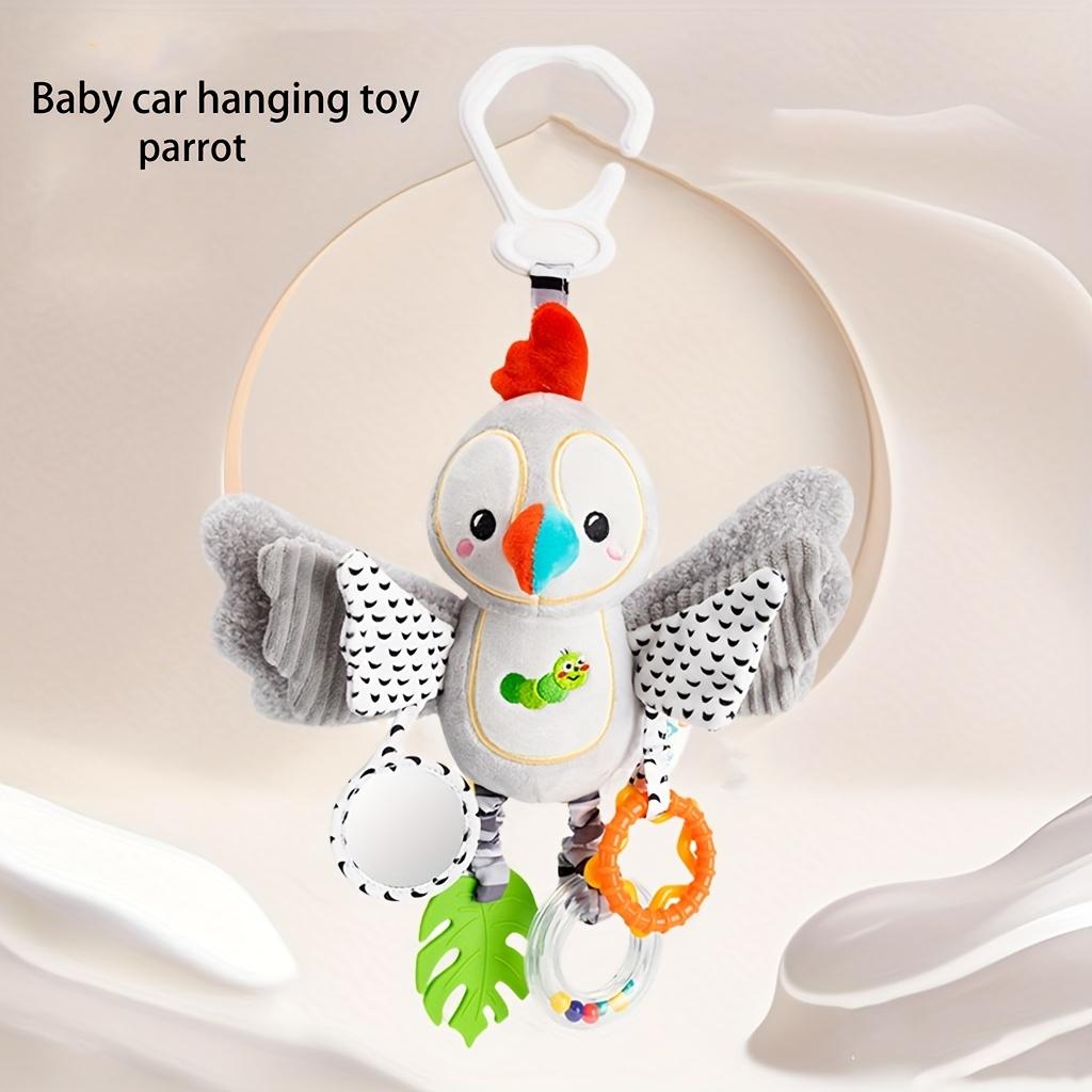 New Fun Kids Toys Rabbit Butterfly Parrot Penguin Car Hanging Toy Rattle Educational Holiday Celebration Gift for Thanksgiving, Christmas,Birthday