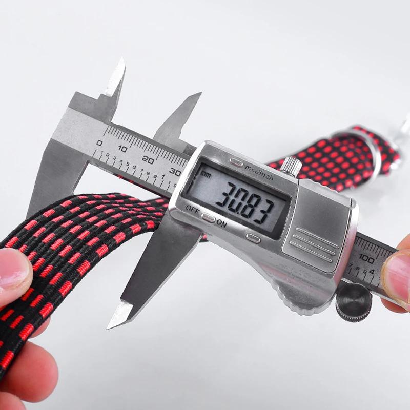 Correa elástica para equipaje de motocicleta de 30 mm, correa de goma para equipaje, correas de amarre elásticas, banda ajustable con ganchos, accesorios para motocicleta